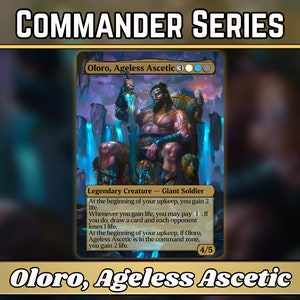Oloro, ascète sans âge - procuration - série Commander classique - procurations entièrement illustrées - cadeau parfait - cartes de haute qualité pour vos decks préférés !