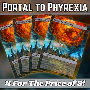 Portal to Phyrexia - Proxy - Custom Magic Fantasy Art Series - Vollständige Custom Proxys - Artefakt-Heftklammern für Ihre Lieblingsdecks!