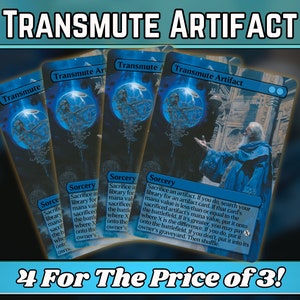 Transmutar artefacto - Proxy - Serie de arte mágico de fantasía personalizado - Proxies personalizados con arte completo - ¡Un gran regalo! - ¡Tarjetas para tus mazos favoritos!