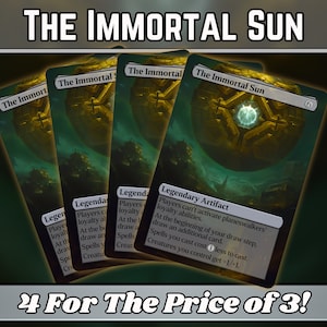 El Sol Inmortal - Proxy - Serie de arte mágico de fantasía personalizado - Proxies personalizados con arte completo - ¡Artefactos básicos para tus mazos favoritos!
