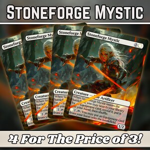 Stoneforge Mystic - Proxy - Custom Magic Fantasy Art Series - Illustrations complètes de proxys personnalisés - Cartes de haute qualité pour vos decks préférés !