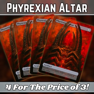 Phyrexian Altar v1 - Proxy - Custom Fantasy Art Series - Full-Art Custom Proxies - Großartiges Geschenk - Artefakt-Heftklammern für Ihre Lieblingsdecks!