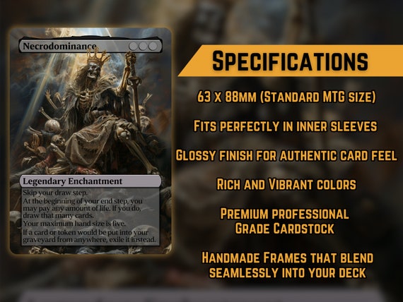Necrodominance - Proxy - Custom Magic Fantasy Art Series Necrodominance - Proxy - Custom Magic Fantasy Art Series