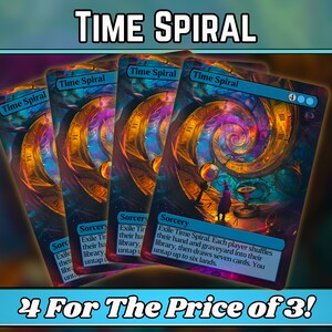 Time Spiral - Proxy - Custom Magic Fantasy Art Series - Full-art custom proxy's - Geweldig cadeau - Kaarten voor je favoriete kaartspellen!