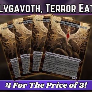 Valgavoth, Schreckensfratz - Proxy - Custom Magic Fantasy Art Serie - Full-Art Custom Proxys - Karten für Ihre Lieblingsdecks!