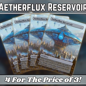 Aetherflux Stauraum - Proxy - Custom Magic Fantasy Art Serie - Full-Art Custom Proxys - Artefakt-Heftklammern für Ihre Lieblingsdecks!
