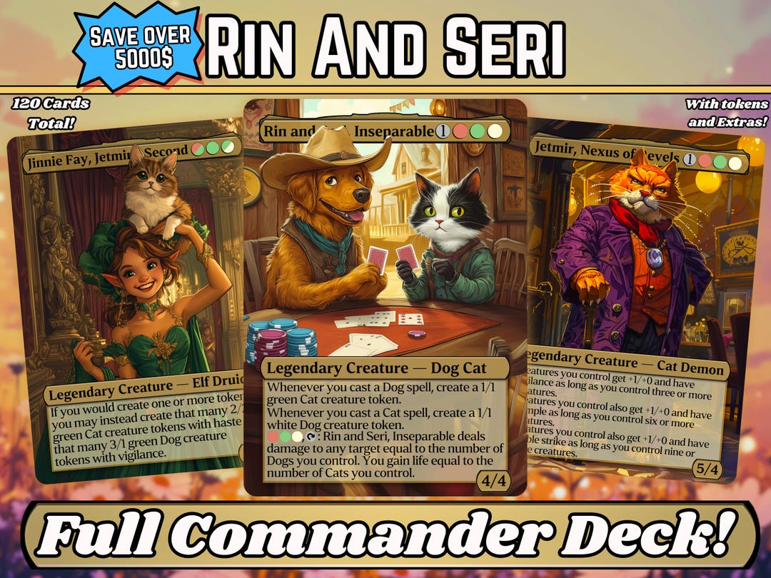 Rin and Seri Custom Commander Deck - Proxy - It's Raining