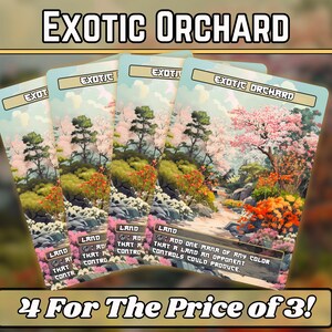 Verger exotique - procuration - série d'art personnalisée japonaise - procurations magiques personnalisées uniques avec illustration complète - cartes de haute qualité pour vos decks préférés !