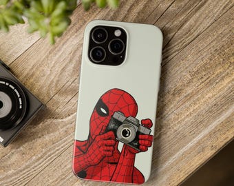 Funda con diseño de SpiderMan para iPhone 16 Pro Max, 15 Pro Max, 14 Plus, 13, 12, 11, XR y Samsung S23 Plus, S23 Ultra, S21, S20