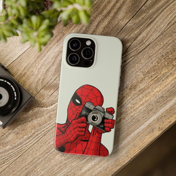 Spiderman Design Phone Case İphone 16 Pro Max, 15 Pro Max, 14 Plus