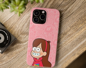Funda de teléfono con diseño de Mabel de Gravity Falls para iPhone 16 Pro Max, 15 Pro Max, 14 Plus, 13, 12, 11, XR y Samsung S23 Plus, S23 Ultra, S21, S20