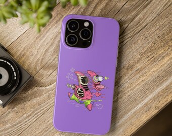 Funda de teléfono con diseño de Bob Patrick para iPhone 16 Pro Max, 15 Pro Max, 14 Plus, 13, 12, 11, XR y Samsung S23 Plus, S23 Ultra, S21, S20