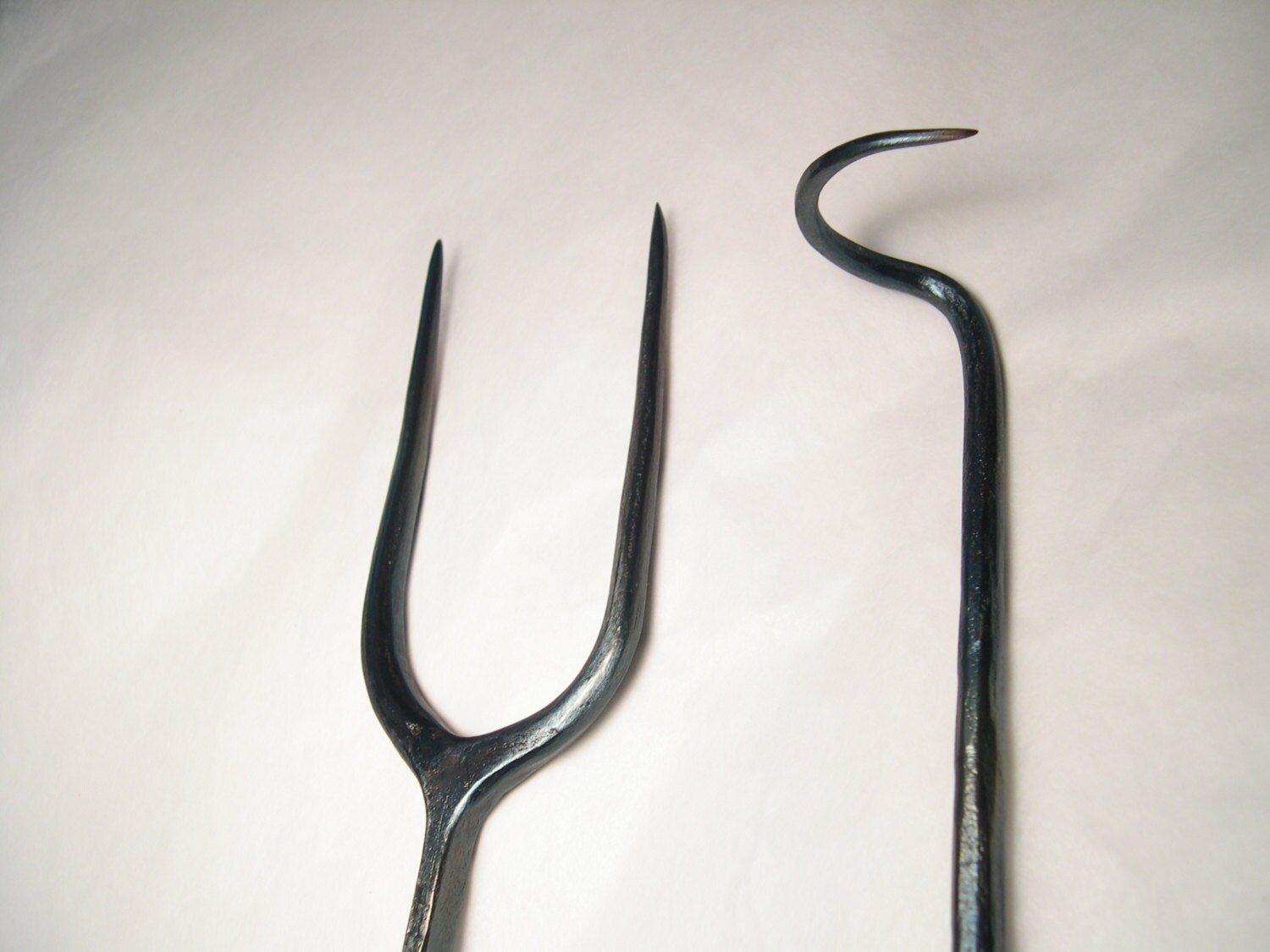 Railroad spike fork and meat flipper combo Etsy