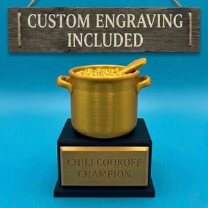 Chili Cook Off Trophy Pot Award