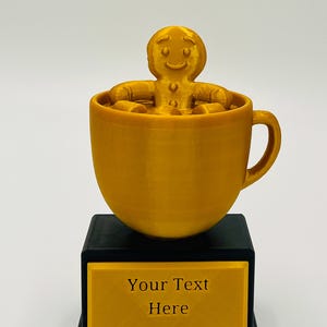 Custom Gingerbread Christmas Trophy