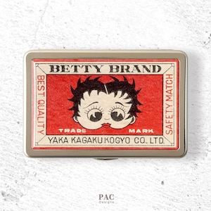 Betty Boop Match Label-pillerask från 1930-talet - Pillerbehållare, veckopillerorganisatör 7 dagar, pillerask 7 dagar, pillerhållare, resestorlek