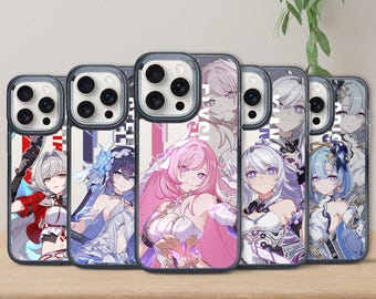 Honkai Impact 3 Elysia Kiana Kaslana Erdos Helia Thelema Nutriscu Raiden Mei Griseo Phone Case For iPhone and Samsung Galaxy Cover