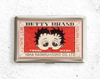 Sigarettenkoker Betty Boop Match Label uit de jaren 1930