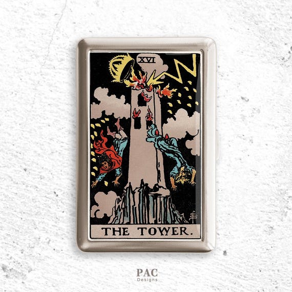 The Tower Tarot Cigarette Case
