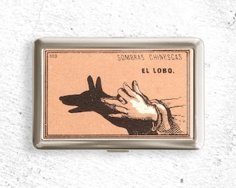Vintage Shadow Play A Wolf Cigarette Case