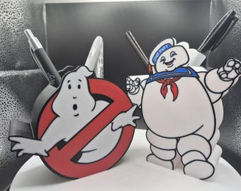 Ghostbusters inspired pen pot choice of 2, desk organizer,make-up brush holder, desk tidy