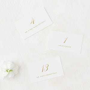 Elegant Wedding Escort Cards — Classic, Formal Printed Wedding Reception Escort Cards
