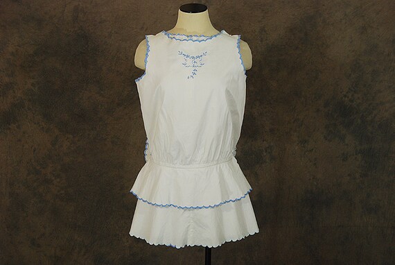 vintage 20s Blouse - 1920s Embroidered Blouse Drop