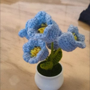 Crochet The Lily of the valley flower ornament