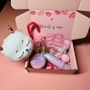 PAMPER Hamper  Giftbox | Letterbox Gift for Her | Spa Self-Care Giftbox | Christmas Gift, Friend Giftbox, Best gift, Personalised gift, Pink