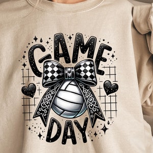 Volleyball Game Day PNG, Coquette Volleyball Glitter Png, Volleyball Mama Png, Volleyball Mom Png, Game Day, Sport Png