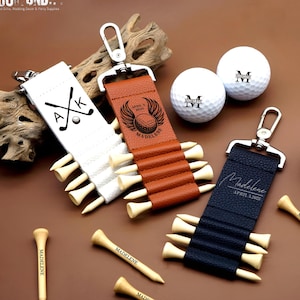 Scatola regalo da golf personalizzata, set regalo da golf personalizzato, porta tee da golf con incisione, regali da sposo per uomo, scatola regalo per la festa del papà
