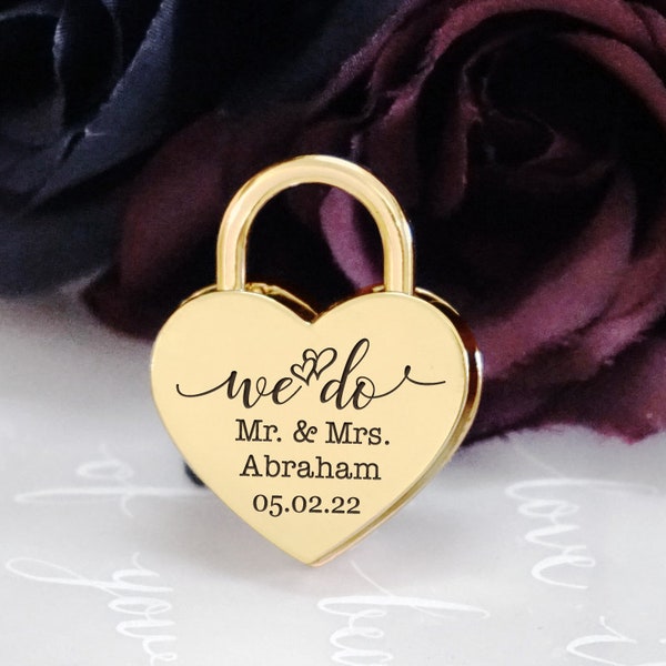 Wedding Lock, Padlock with Key, Heart Lock, Love Lock, Custom Lock, Engraved Lock Lock, Personalized Padlock, Padlock Gift, Anniversary Gift