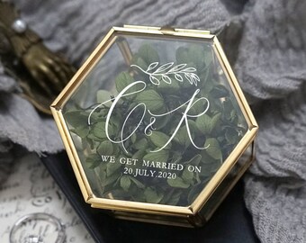 small glass ring box