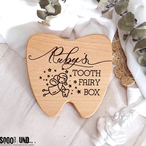 Tooth Fairy Box, Tooth Fairy Bags, Tooth Fairy Pillow, Tooth Fairy Trays, Baby Tooth Keepsake, Tooth Fairy Holder, Birthday Gift image 2