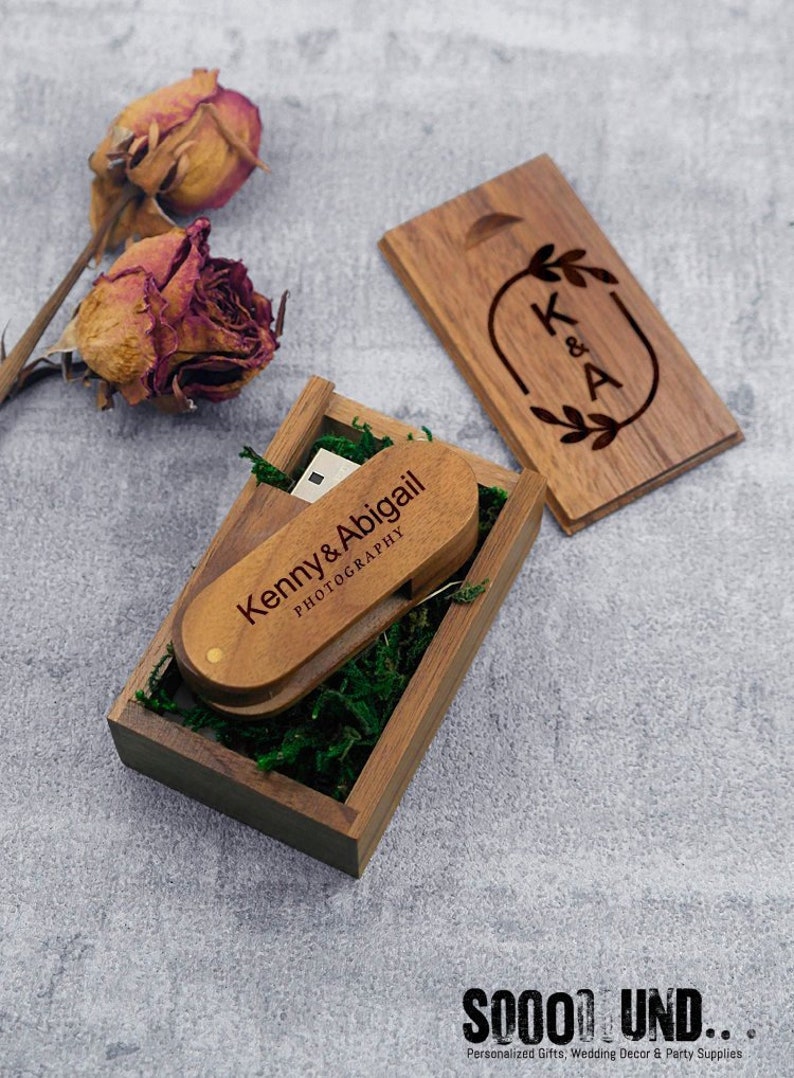 80*60*20mm Wooden Box USB Flash Drive Gift Box Package Box custom engrave logo