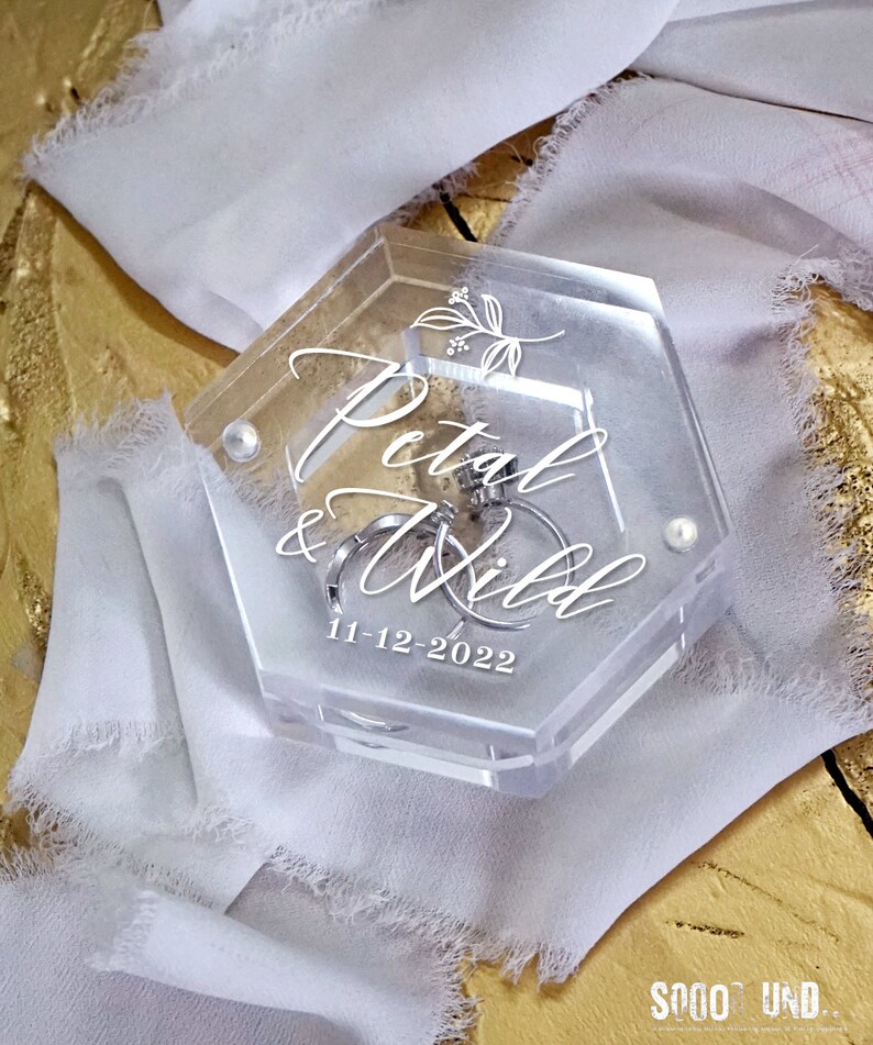 Wedding Ring Box Personalized Wedding Ring Box Custom Etsy