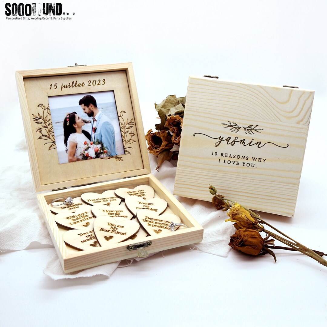 Reasons Why I Love You Wooden Box Album Love Quotes Etsy