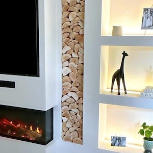 Decorative Split Logs: for media walls, empty alcoves and unused fireplaces