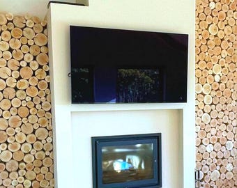 DECORATIVE LOGS Natural Style: for an empty fireplace or alcove space