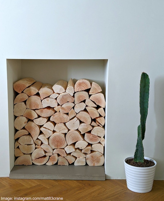 Decorative SPLIT LOGS Rustic Style Chopped Wood Ornamental - Etsy Hong Kong