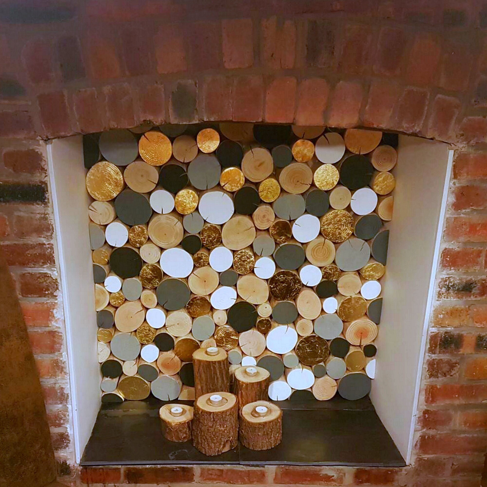 Buy GOLD LEAF Decorative Logs Luxury Logs Fireplace Logs Online in India -  Etsy