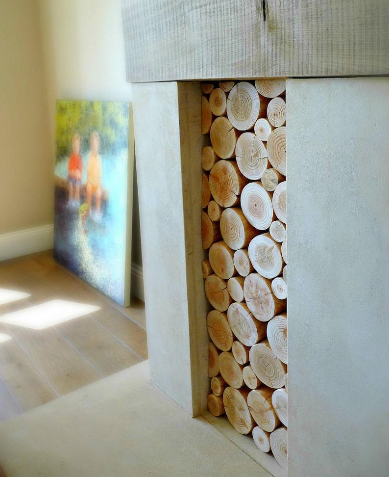 Decorative Logs for Feature Displays in Empty Fireplaces