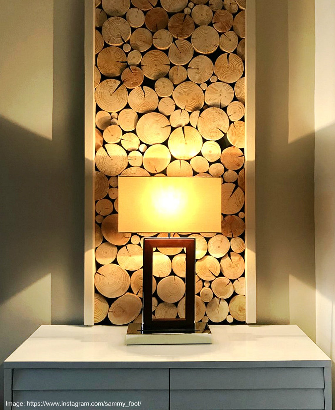 Staggered LOG Wall TILES Faux Log Stack Wood Wallcovering Etsy UK