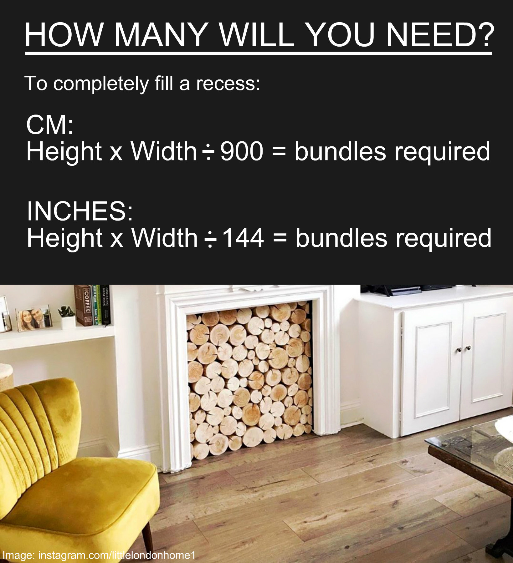 Buy Decorative NATURAL LOGS for an Empty Fireplace or Alcove Online in  India - Etsy