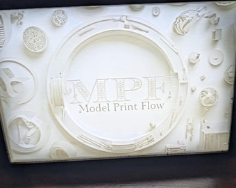 3D Printed Lithograph with Lighted Frame