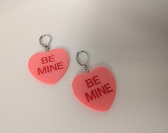 Candy Conversation Heart Earrings