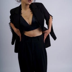 Blazer noir pour femme