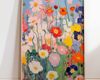 Wildflowers No.2, Cottagecore, Flowers Print, Flower Print, Flower Wall Art, Garden, Feminine