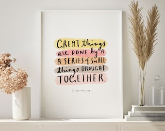 Great Things • PRINTABLE • Instant Download • Digital Download • Wall Art • Printable Quotes • Motivational • Inspirational Quotes • Gifts