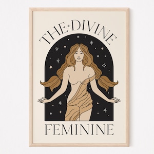 Das Göttliche Feminine DRUCKBAR SOFORTIGER Download Wandkunst Selbstliebe Frau Frauen Göttin Bild 10